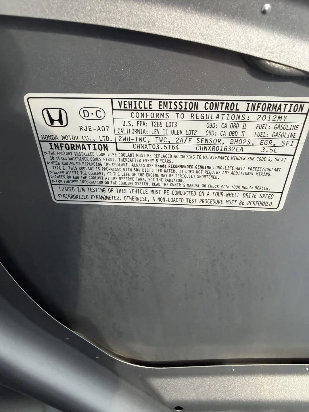2012 Honda Ridgeline RTS, view